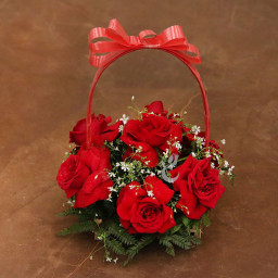 Red Rose Basket for Mother's Day - Love Basket Red Rose Basket for Mother's Day - Love Basket
