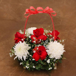 Mixed Rose Basket for Women's Day - Sundry Sound Mixed Rose Basket for Women's Day - Sundry Sound