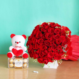 Red Rose Bouquet for Women's Day - Loaded With Love