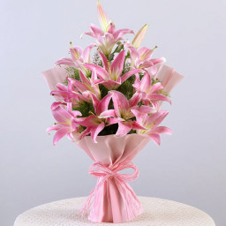Pink Lilies Bouquet for Mother's Day - Spirit of Love Pink Lilies Bouquet for Mother's Day - Spirit of Love