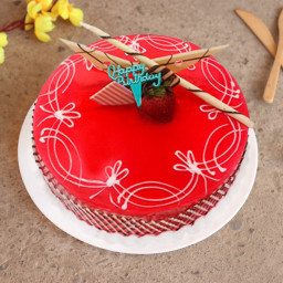 strawberry jelly cake 