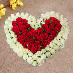 Red Rose Arrangement for Mother's Day - Heart Shape Rose Magic