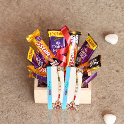 5 Dairy Milk, 5 Five Star,  2 Rakhi