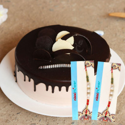  1/2 Kg Chocolate Cake, 2 Rakhi