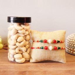 200 gm Cahsews, 2 Rakhi