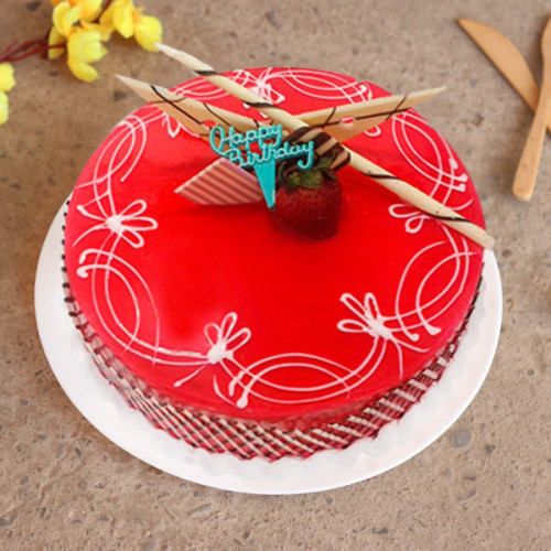 Strawberry Sugar Free Cake: Available in Half Kg, One Kg, One and Half Kg, Two Kg & Three Kg Strawberry Sugar Free Cake