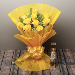 Yellow Rose Bouquet for Valentine's Day - Love In Yellow Yellow Rose Bouquet for Valentine's Day - Love In Yellow