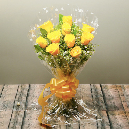 Yellow Rose Bouquet for Father's Day - Vibrant Beauty