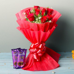 Red Rose Bouquet for Mother's Day - Lovey-Dovey Delight Red Rose Bouquet for Mother's Day - Lovey-Dovey Delight