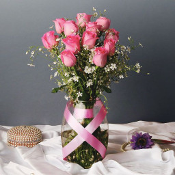 Pink Rose Bouquet for Women's Day - Soft Sassy Beauty Pink Rose Bouquet for Women's Day - Soft Sassy Beauty