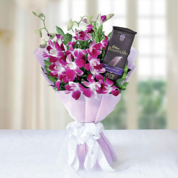 Pink Orchid Bouquet for Father's Day - Sweetie Sensations Pink Orchid Bouquet for Father's Day - Sweetie Sensations