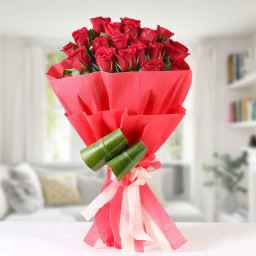 Red Rose Bouquet for Mother's Day - GPS To Heart
