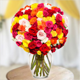 Mixed Rose Bouquet for Mother's Day - Loop Of Colours Mixed Rose Bouquet for Mother's Day - Loop Of Colours