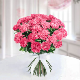 White Carnation Bouquet for Father's Day - Serenity Enfolded White Carnation Bouquet for Father's Day - Serenity Enfolded