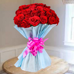 Red Rose Bouquet for Valentine's Day - Wiggling My Heart