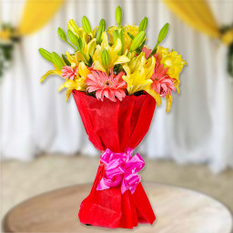 Red Gerberas Bouquet for Father's Day - Wheedling For You Red Gerberas Bouquet for Father's Day - Wheedling For You
