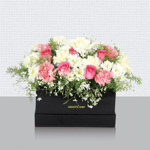 White Rose Arrangement for Women's Day - Essence Of Life