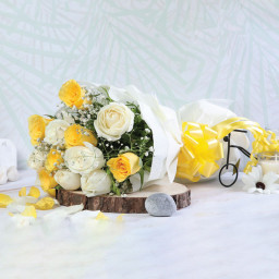 Yellow Rose Bouquet for Father's Day - Sunny Serenity Yellow Rose Bouquet for Father's Day - Sunny Serenity