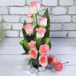 Pink Rose Bouquet for Mother's Day - Pink Petals in Bloom Pink Rose Bouquet for Mother's Day - Pink Petals in Bloom