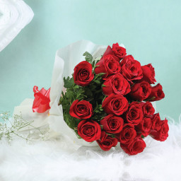 Red Rose Bouquet for Father's Day - Blue Elegance Red Rose Bouquet for Father's Day - Blue Elegance