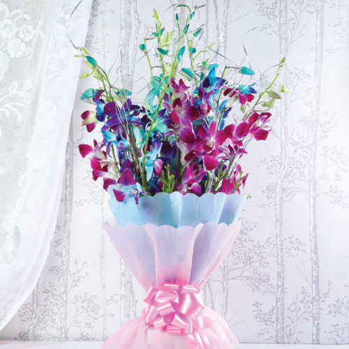 Pink Orchid Bouquet for Mother's Day - Blossom Fusion