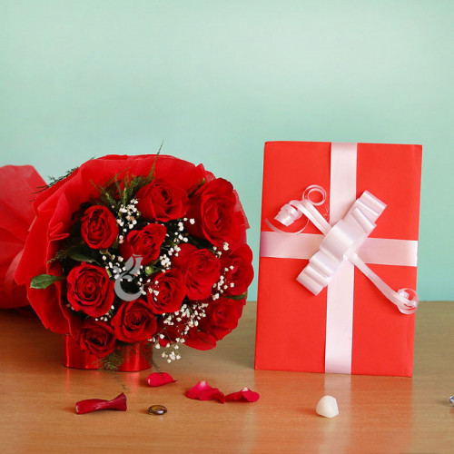Red Rose Bunch for Father's Day - Celebrate With Greetings