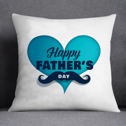 Happy Father’s Day White Printed Cushion 12x12 Happy Father’s Day White Printed Cushion 12x12