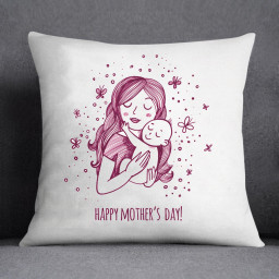Caring Mom Cushion 12in×12 Caring Mom Cushion 12in×12