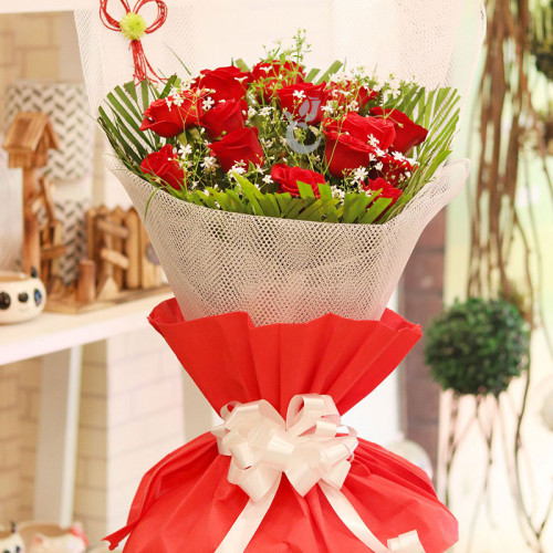 Red Rose Bouquet for Women's Day - Emblem Roses